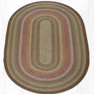 Tapis ovale en jute tressé, style ferme, à rayures, avec envers antidérapant en caoutchouc, tapis de cuisine à poils plats et fins - Product Image 5