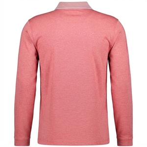 Polo Ligero de Manga Larga para Hombre, Polo Moderno con Cuello de Cremallera para Oficina y Uso Casual, Corte Regular - Product Image 3