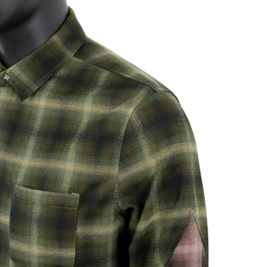 Mens Solid Flannel Shirt Heavyweight 220 Grams Casual Long Sleeve Button up Regular Fit <b>Blank</b> OEM - Product Image 4