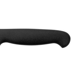 Couteaux de cuisine à manche noir avec lame argentée pointue, manche ergonomique et repose-doigts pour la préparation quotidienne des aliments - Product Image 2
