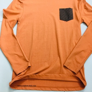 T-shirt Homme Économique Respirant Écoresponsable Manches Courtes Polyester Coton Grande Taille avec Poche Poitrine et Épaule Vides - Product Image 5