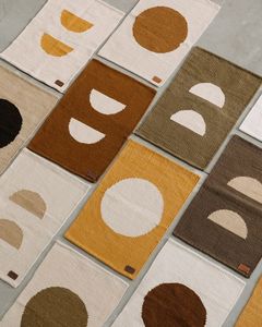 Luxury Modern Striped Waterproof Eco-Friendly Cotton Flat <b>Weave</b> Rugs Hand Woven Indoor & Outdoor Economical Area Rugs Sets ITHL - Product Image 4