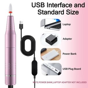 Máquina de Manicura USB de Alta Velocidad (30000 RPM) para Uñas Acrílicas, Gel, Pulido, Suavizado de Callosidades, Esencial para Salón de Belleza - Product Image 3