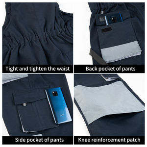 2026 Safety Wear Resistant Breathable Construction Work <b>Bib</b> Pants with Multi Pockets <b>Men</b> Workwear Trousers - Product Image 3
