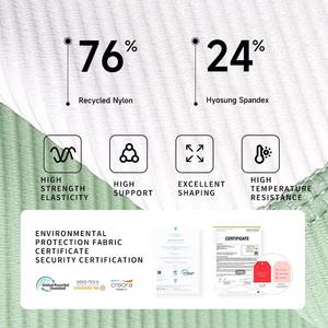 Ensemble de yoga et de fitness à taille haute, design nouveau, durable, vêtements de sport respirants en nylon recyclé, vêtements de fitness et de yoga pour femmes - Product Image 5