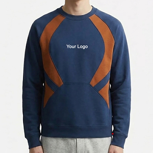 เสื้อสเวตเชิ้ตคอกลมโอเวอร์ไซส์ผ้าฟลีซคอตตอน 100% คุณภาพสูงสำหรับผู้ชาย พร้อมปักโลโก้ตามสั่ง - Product Image 6