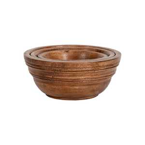 Vaisselle en bois de qualité, bol artisanal au design traditionnel, vaisselle de cuisine, plat de service - Product Image 1