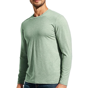 T-shirt en coton à manches longues pour hommes, décontracté, streetwear, mode - Product Image 2