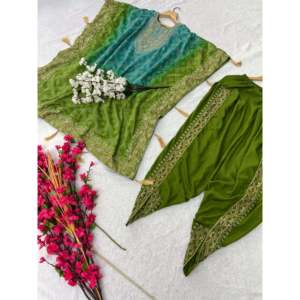 Hermoso conjunto de Parte superior inferior de mujer para fiestas Diseño de impresión digital - Product Image 1