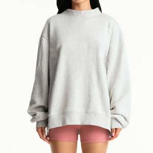 Sudadera de Cuello Alto para Mujer, 100% Algodón, Ligera, de Secado Rápido, Resistente al Viento, Transpirable, 360g, Anti-Pilling, Superventas - Product Image 6