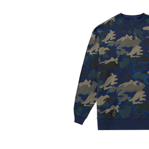 Sudadera de Cuello Redondo con Camuflaje Verde, Sudadera Unisex con Estampado de Camuflaje para un Estilo Casual y Urbano - Product Image 5