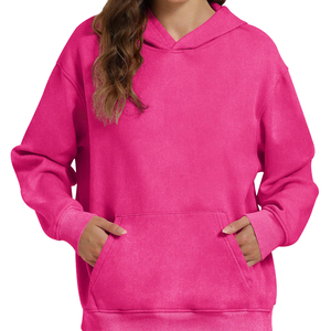Sweat à capuche unisexe surdimensionné en coton épais brodé, doux et chaud, pour usage quotidien décontracté en hiver, fabrication OEM ODM - Product Image 3
