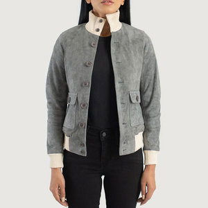 Women's <b>Jackets</b> Modern Style <b>Suede</b> Leather <b>Jacket</b> Lightweight Slim Fit Outerwear Wholesale Women Genuine <b>Suede</b> Leather <b>Jacket</b> - Product Image 1