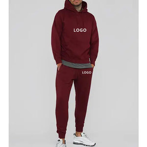 Conjunto Deportivo Informal Personalizado con Capucha para Hombre, Dos Piezas, 100% Algodón, Ropa Deportiva para Correr, Traje de Gimnasio para Invierno - Product Image 3