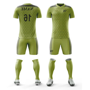 Nuevo Uniforme Deportivo Personalizado, Uniforme de Fútbol de Malla Atlética con Pantalones Cortos, Uniforme Personalizado - Product Image 4
