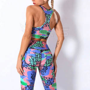 Nuevo Conjunto de Yoga para Mujer, Calidad Premium, Logotipo Frontal Personalizable, 2 Piezas, Spandex/Nailon, Transpirable, Cintura Elástica, Ropa Deportiva - Product Image 4