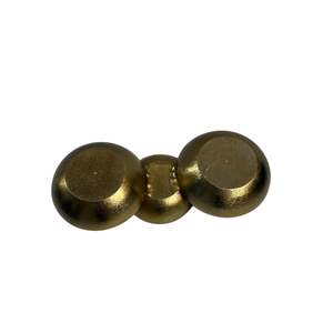 ชามใส่ผลไม้แห้งตกแต่งโลหะคุณภาพสูง ผิวสัมผัสทองเหลือง สำหรับงานแต่งงาน ใช้เสิร์ฟผลไม้และข้าวโพดคั่ว เหมาะสำหรับตกแต่งโต๊ะกลาง - Product Image 5