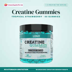 OEM Private Label Creatine <b>Gummies</b> 4G Per Serving Tropical Strawberry Flavor Sports Nutrition Dietary Supplement Manufacturer - Product Image 6