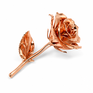 Rosa real preservada, bañada en oro de 24k, hecha a mano y de lujo, con caja de regalo para el Día de San Valentín romántico para ella. - Product Image 1