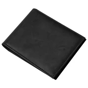Cartera de cuero genuino de lujo personalizada al por mayor para hombre, con bloqueo RFID, plegable, proveedor mayorista OEM, exportación para Pakistán - Product Image 1