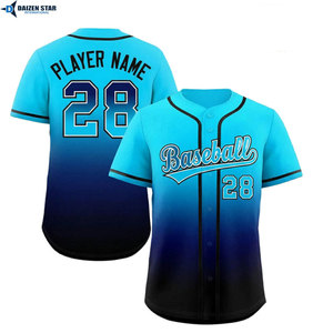 Baseball Jersey Custom Logo Printed Button Down Team Uniform Supplier - Product Image 3