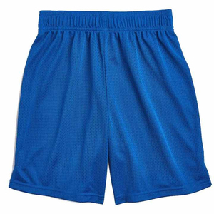 Pantalones Cortos Deportivos de Malla Sólida para Hombre, Corte Regular, Cintura Elástica con Cordón, Bolsillos Laterales Abiertos, Secado Rápido y Transpirables - Product Image 3