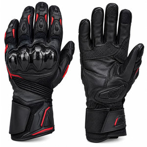 Premium Genuine Leather Winter Motorbike Gloves with Reinforced Palm Hand <b>Grips</b> Adjustable Wrist Strap for <b>Motorcycle</b> Riding - Product Image 1