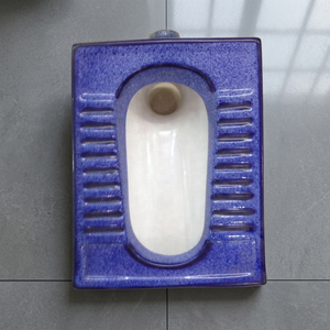 Blue Double Color <b>Ceramic</b> Squatting <b>Pan</b> Toilet A Grade for Arabic and African Bathrooms - Product Image 6