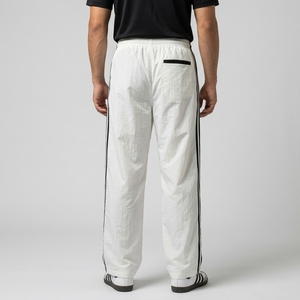 Pantalones Anchos Personalizados con Logotipo 2026, Pantalones de Alta Calidad con Cintura Ajustable con Cordón, Rayas Laterales, Pierna Ancha, Poliéster, para Hombre - Product Image 3
