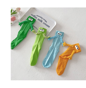 Chaussettes d'été personnalisées avec logo magnétique, motif mains jointes, pour enfants, marque privée - Product Image 2