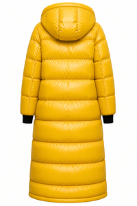 Veste longue matelassée pour femme, imperméable, douce au toucher, avec capuche, confortable et résistante aux intempéries, par Solid Trader Wonderful Girl Clothing - Product Image 2