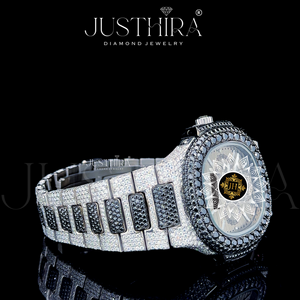 High Quality Moissanite Diamond Quartz <b>Watch</b> Men Business Style <b>Waterproof</b> Wrist <b>Watch</b> Available At Wholesale Price - Product Image 5