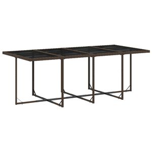 Set da Pranzo da Giardino in Marrone, Nero e Bianco Crema - Product Image 4