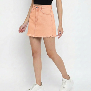Faldas Vaqueras Exclusivas para Mujer, Ropa de Alta Calidad Estilo Urbano con Etiqueta Privada, Servicios de Fabricante Mayorista OEM - Product Image 1