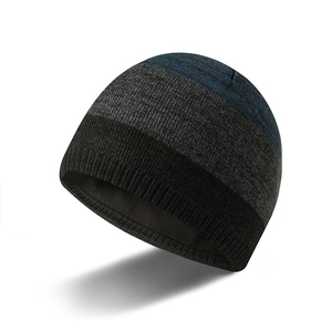 Striped <b>Winter</b> Beanie Knit Skull Cap Soft Warm Ribbed <b>Hat</b> for Outdoor Travel Skiing - Product Image 1