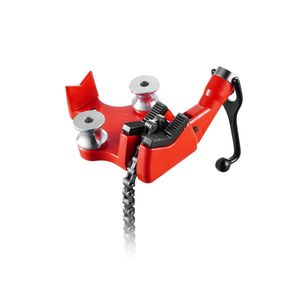 Morsa a catena manuale per tubi per impieghi gravosi con capacità di 1/8" e 5", base robusta in ghisa da 26", supporto per morsa regolabile con attacco a gancio - Product Image 6