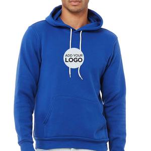 Sweat-shirt à capuche 350 GSM en tissu mélangé avec broderie en molleton éponge Bella Canvas - Product Image 3