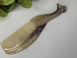 หวีฮอร์นธรรมชาติสำหรับจัดแต่งทรงผมใหม่ที่ดีที่สุดสำหรับเป็นของขวัญคริสต์มาสหวีเขาควายวัวขายส่งจากอินเดีย - Product Image 5