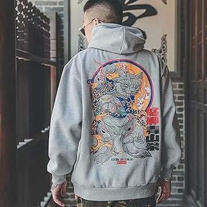 Sudaderas con estampado gráfico de estilo urbano para hombre, hip hop, hombros caídos, estilo oversized, tops de moda, diseño de diseñador, venta al por mayor. - Product Image 3