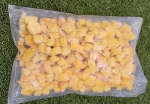 Frozen Mango Cubes Yellow Tropical Fruit Diced Frozen Peach Pieces for Smoothies Desserts - Product Image 1
