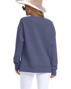 Sweat-shirt à capuche oversize en coton biologique infroissable, tissé, à manches classiques, avec col blanc, couleur unie, décontracté, hiver - Product Image 2