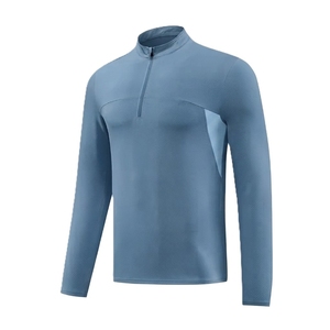 Camiseta Deportiva de Manga Larga para Hombre, Corte Ajustado, Secado Rápido, Transpirable, de Spandex/Poliéster, para Entrenamiento y Gimnasio - Product Image 2