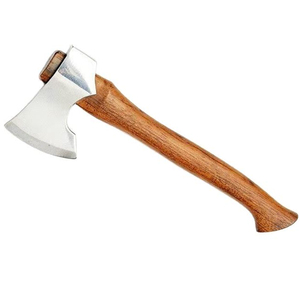 Reliable Steel Head Mini <b>Axe</b> With Comfortable Wooden <b>Handle</b> For Camping Hiking Outdoor Wood Cutting Gardening Bushcraft - Product Image 3