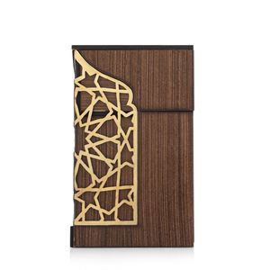 Brûleur d'encens Bakhoor en bois avec coupelle métallique, brûleur d'encens Oud arabe, brûleur décoratif pour la maison, brûleur de parfum, décoration du Ramadan, export - Product Image 5