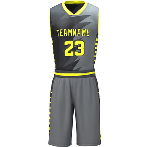 Maillots de basket-ball personnalisés 100% polyester respirant, imprimés numériquement, sans manches, ensembles uniformes réversibles personnalisés - Product Image 2