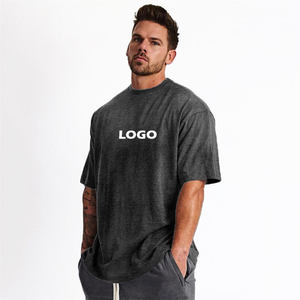 Camiseta Premium Extra Grande de Algodón Grueso con Cuello Redondo para Hombre, Camiseta de Algodón Extra Grande Personalizada, Corte Holgado - Product Image 6
