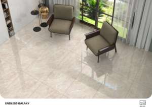 Carreaux de porcelaine modernes brillants de haute qualité, taille 600x1200, grands carreaux pour sols et murs, pour projets commerciaux - Product Image 4