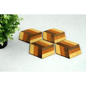 แผ่นรองแก้วเรซิ่นและไม้คุณภาพพรีเมียม สำหรับเครื่องดื่มทุกวัน - Product Image 4