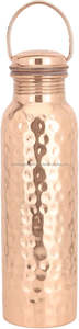Eco-Friendly <b>Disposable</b> Copper Metal <b>Drinkware</b> Bottle with Handle for Travel and On-the-Go Drinking - Product Image 2
