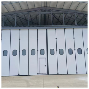 Bonnes ventes Normes européennes Certifié CE Personnalisé en toute sécurité Coupe-vent Grande taille <span class=keywords><strong>Porte</strong></span> industrielle automatique pliante pour usine - Product Image 2